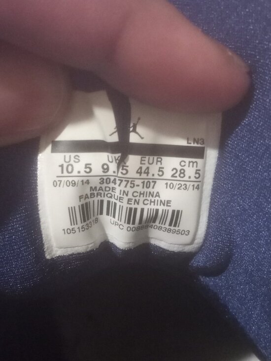 Air Jordan 7 Retro French Blue White University Blue 304775-107 2014 Size 10.5 main image 8